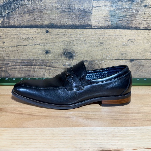 Stacey Adam’s Elegant Black Leather Loafers - Picture 1 of 16